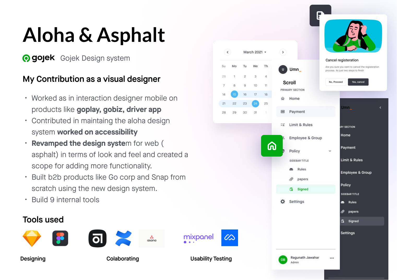 Aloha & Asphalt — Gojek design system contribution
